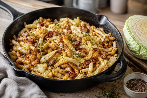 Weißkohl-Spätzle-Pfanne
